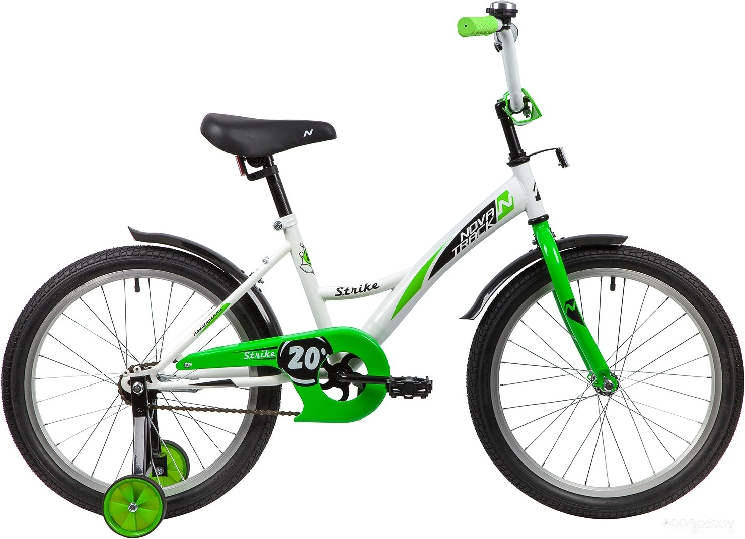 Детский велосипед Novatrack Strike 16 (красный/зеленый, 2022) в  магазине Терабит Могилев