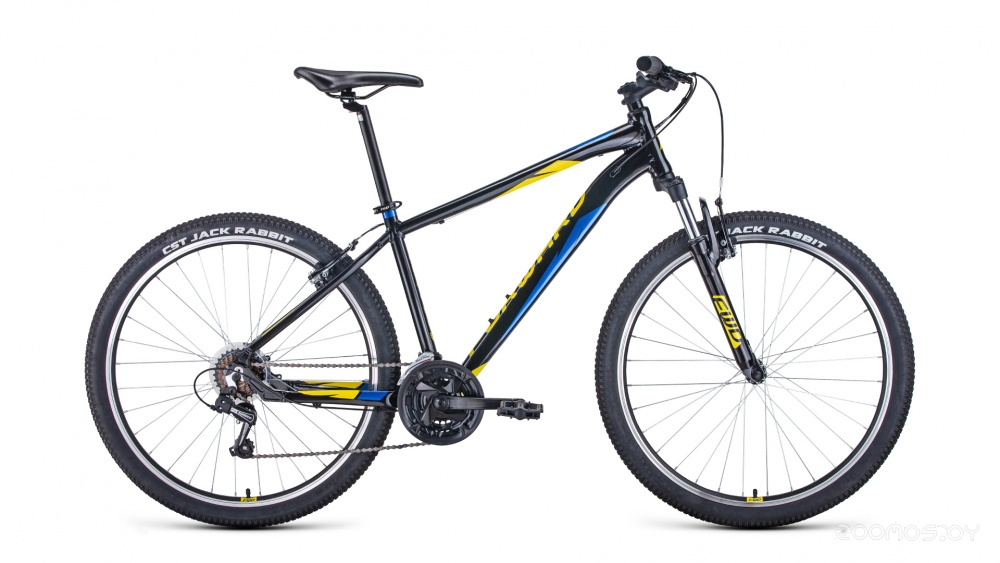 Велосипед Forward Apache 27.5 1.2 (15, черный/синий/желтый, 2021) в  магазине Терабит Могилев
