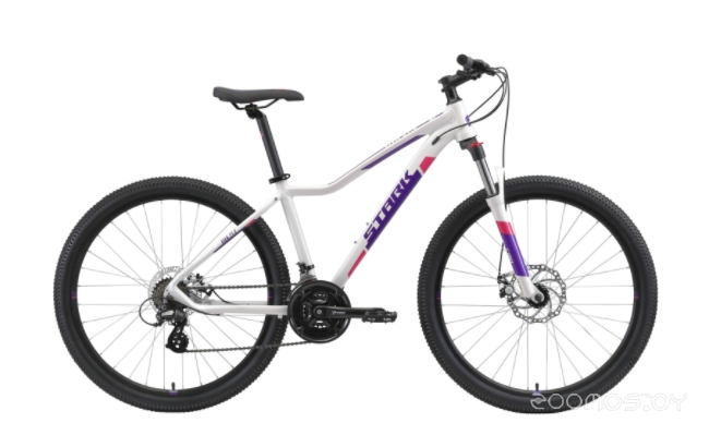 Велосипед Stark Viva 27.2 HD (14.5, белый/фиолетовый, 2021) в  магазине Терабит Могилев