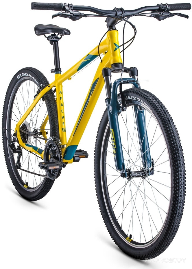 Велосипед Forward Apache 27.5 1.2 (15, желтый/зеленый, 2021) в  магазине Терабит Могилев