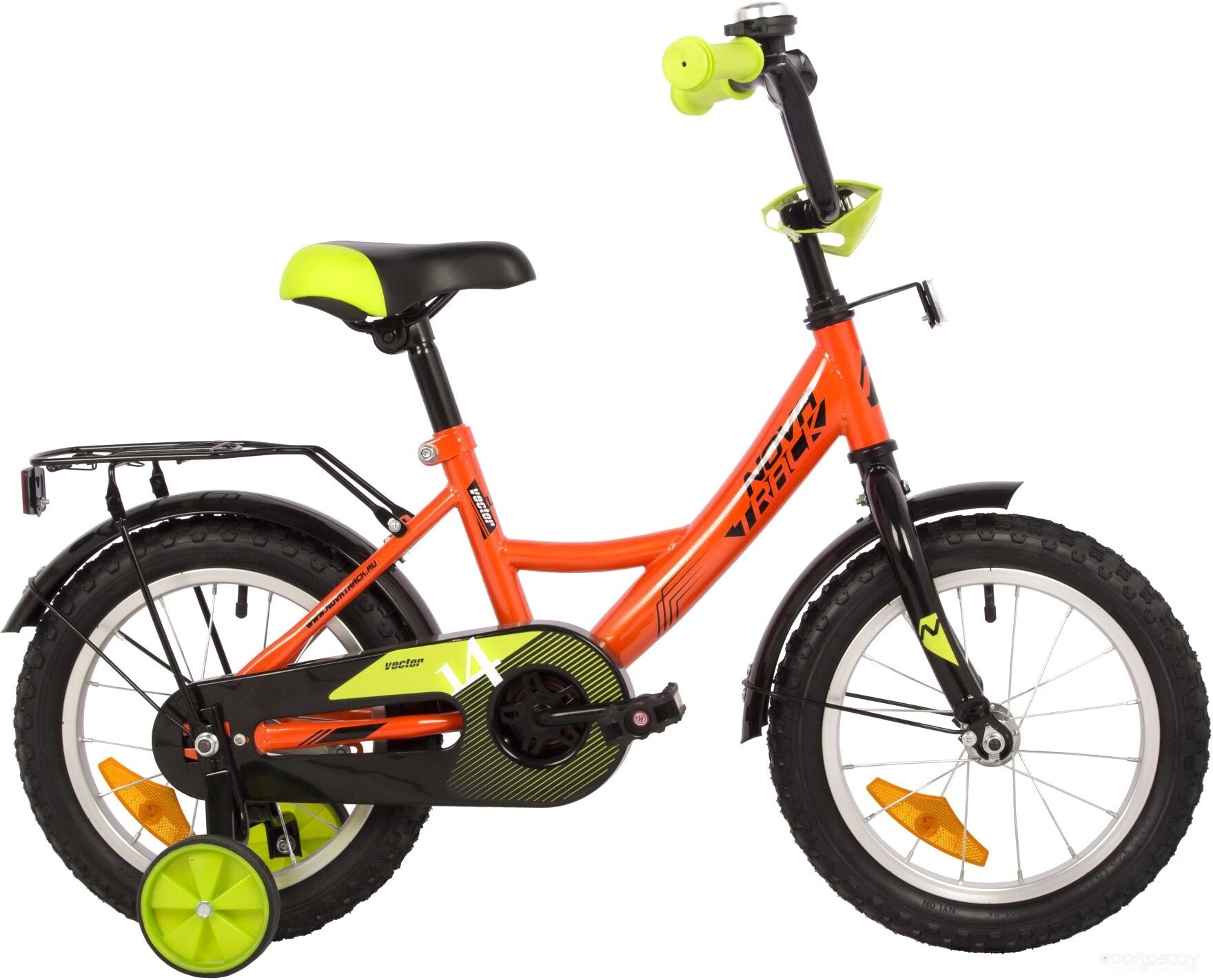 Детский велосипед Novatrack Vector 14 2022 143VECTOR.OR22 (оранжевый) в  магазине Терабит Могилев