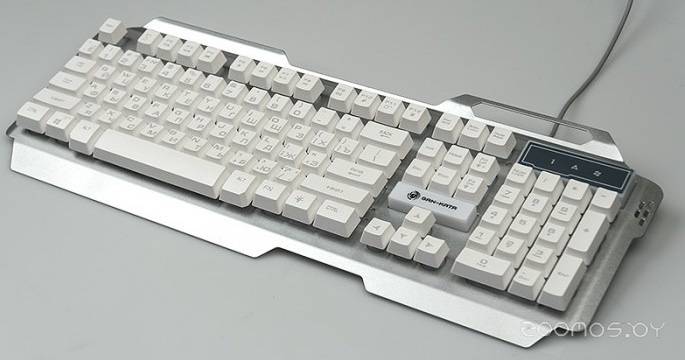 Клавиатура KGK-25U SILVER Dialog Gan-Kata - игровая с подсветкой 3 цвета , корпус металл, USB, сереб в  магазине Терабит Могилев