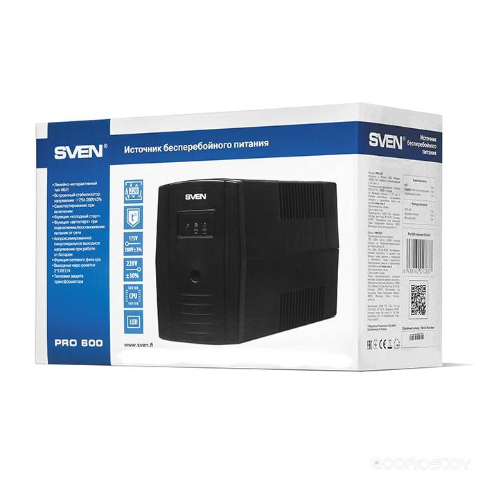    Sven UPS Pro 600 VA (2 x Schuko)     