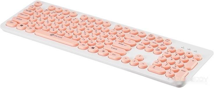 Клавиатура Oklick 400MR (белый/розовый) в  магазине Терабит Могилев