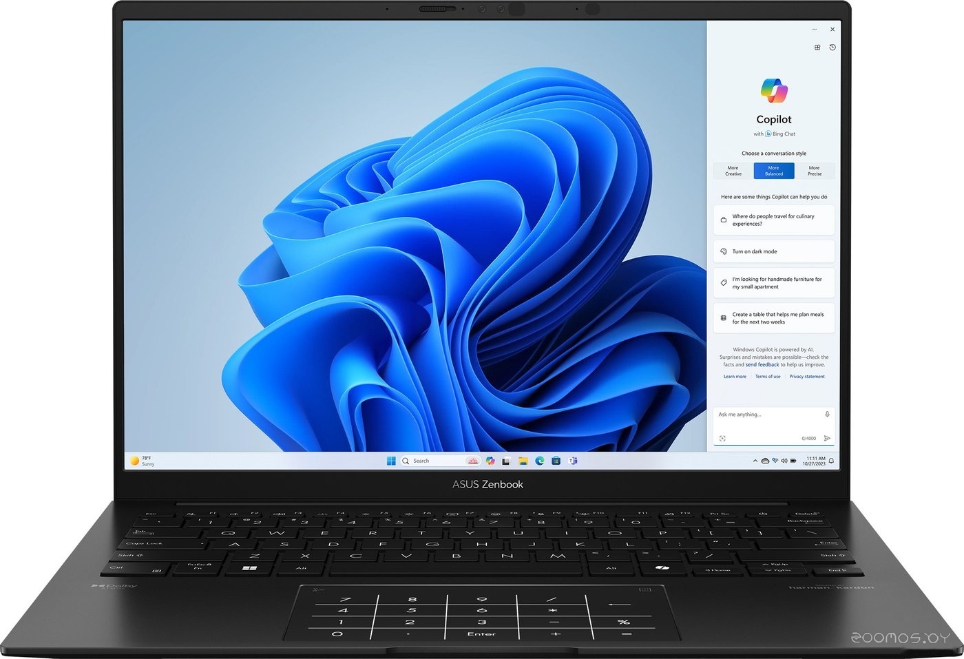 ������� Asus Zenbook 14 OLED UM3406GA-QD049 �  �������� ������� �������