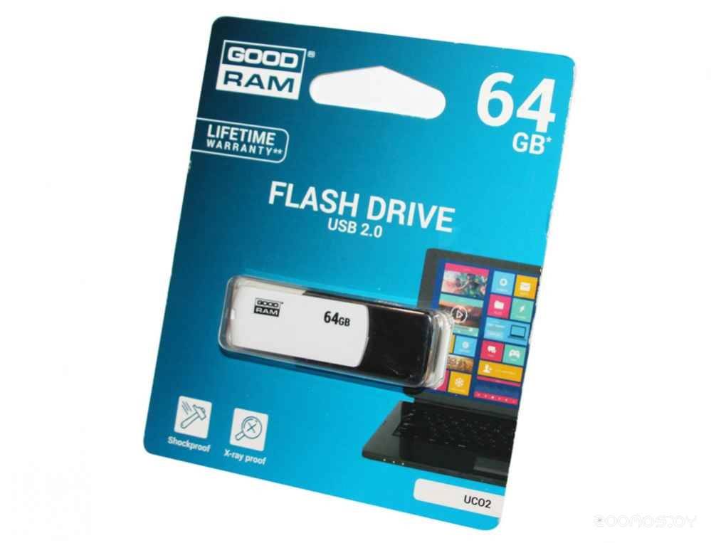 USB Flash GoodRAM UCO2 64Gb (Black-White)     