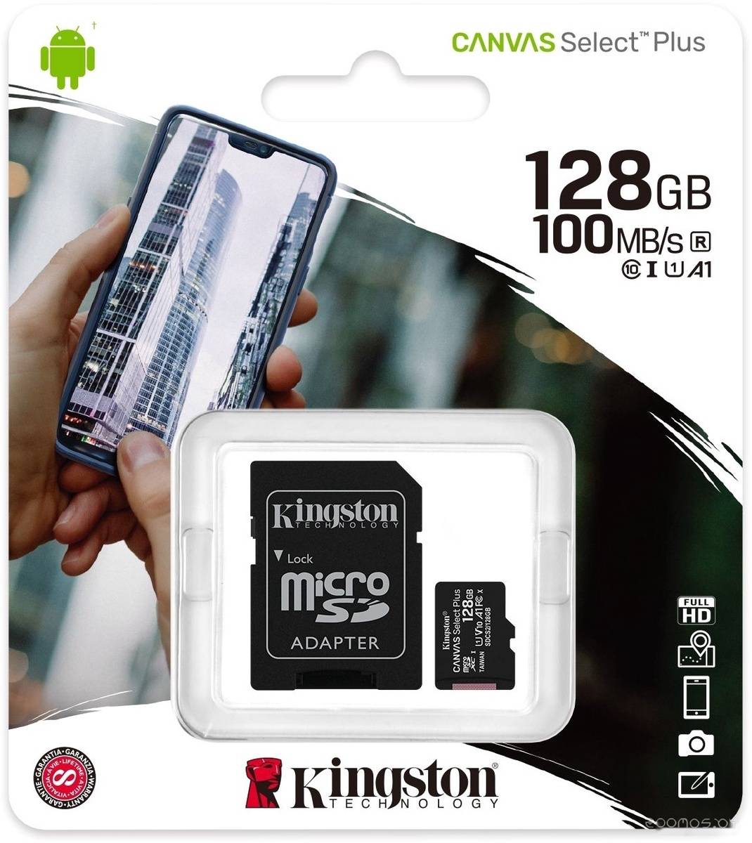   Kingston Canvas Select Plus microSDXC 128GB ( )     