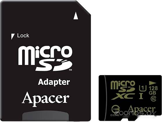   Apacer microSDXC AP128GMCSX10U1-R 128GB ( )     