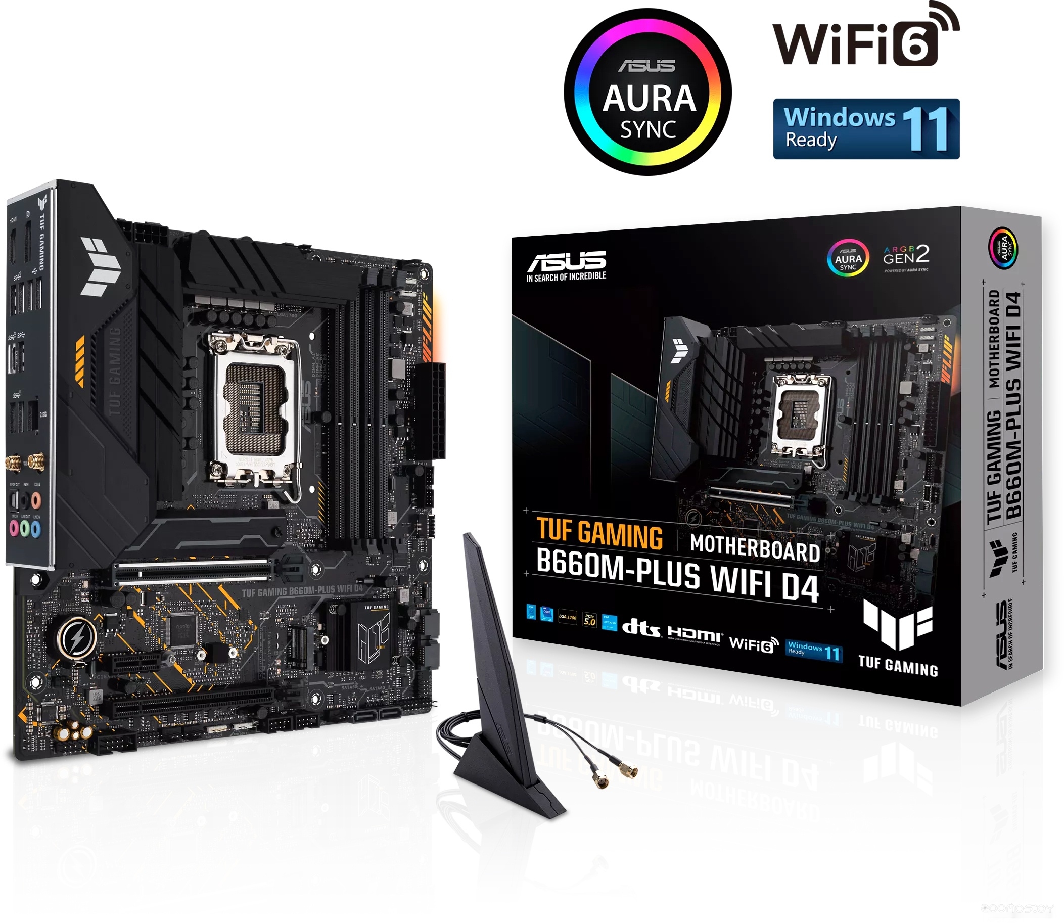 ����������� ����� Asus TUF Gaming B660M-Plus D4 �  �������� ������� �������