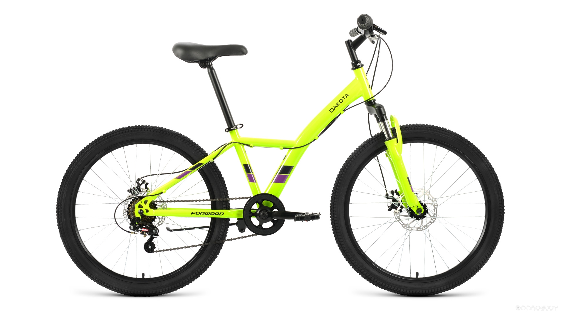 Велосипед Forward Dakota 24 2.0 D (13, зеленый/фиолетовый, 2022) в  магазине Терабит Могилев