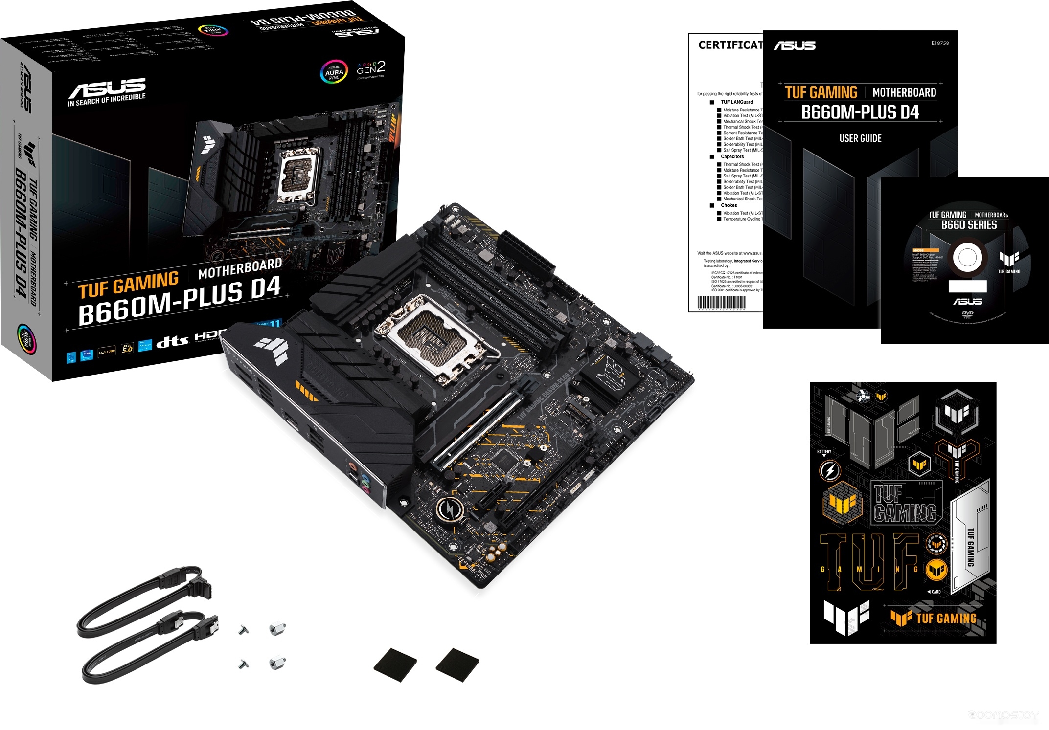 ����������� ����� Asus TUF Gaming B660M-Plus D4 �  �������� ������� �������