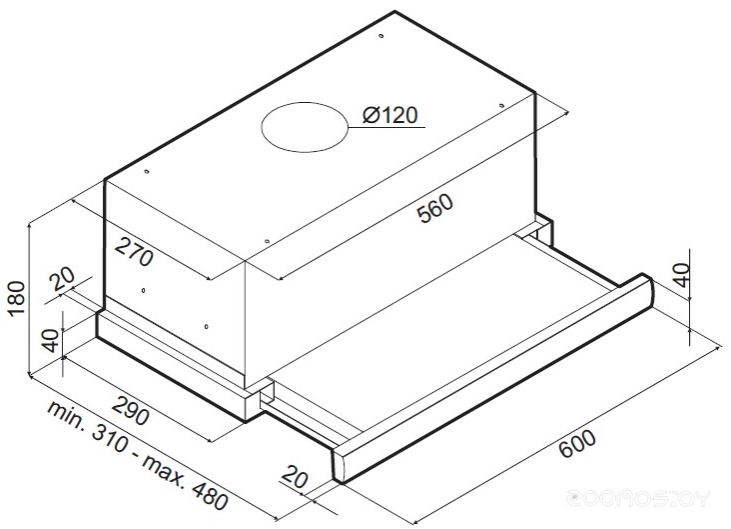 ������� Maunfeld VS SLIDE 60 ��������/����� �  �������� ������� �������