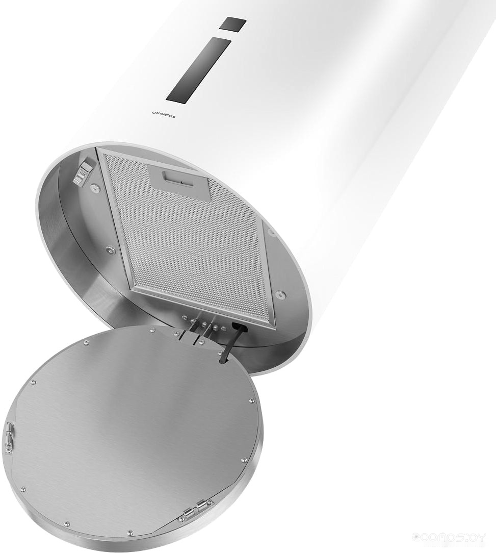 Кухонная вытяжка Maunfeld Lee Isla sensor 39 (белый) в  магазине Терабит Могилев