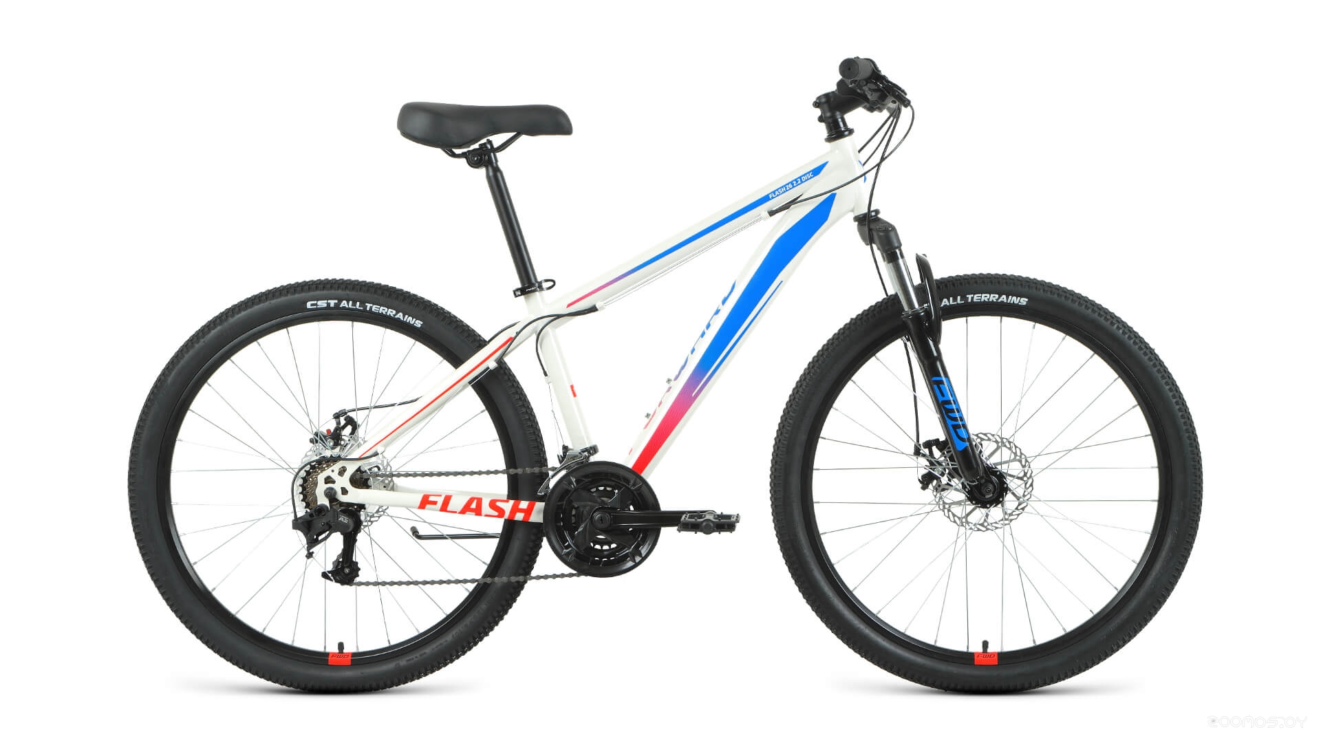 Велосипед Forward Flash 26 2.2 D р.17 2022 (белый/голубой) в  магазине Терабит Могилев