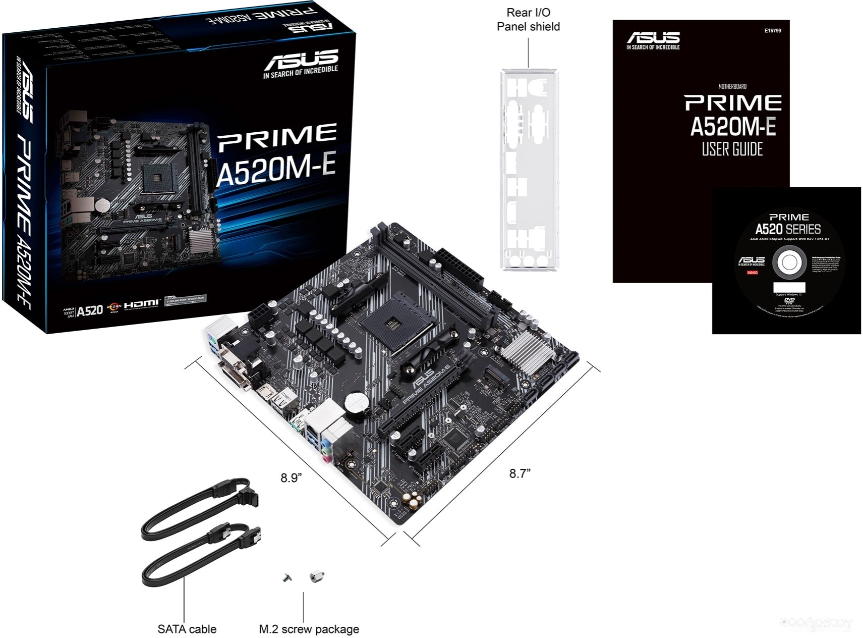 Материнская плата Asus Prime A520M-E в  магазине Терабит Могилев