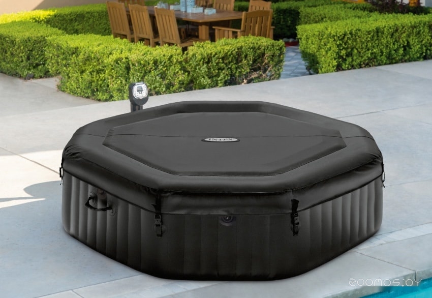 Надувной бассейн INTEX Jet & Bubble Deluxe 28458 (201x71) в  магазине Терабит Могилев