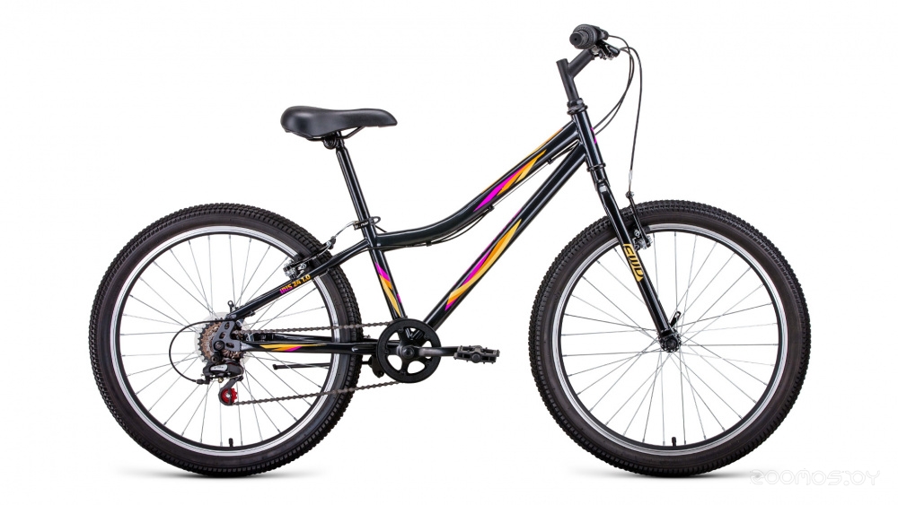 Велосипед Forward Iris 24 1.0 (12, темно-серый/розовый, 2021) в  магазине Терабит Могилев