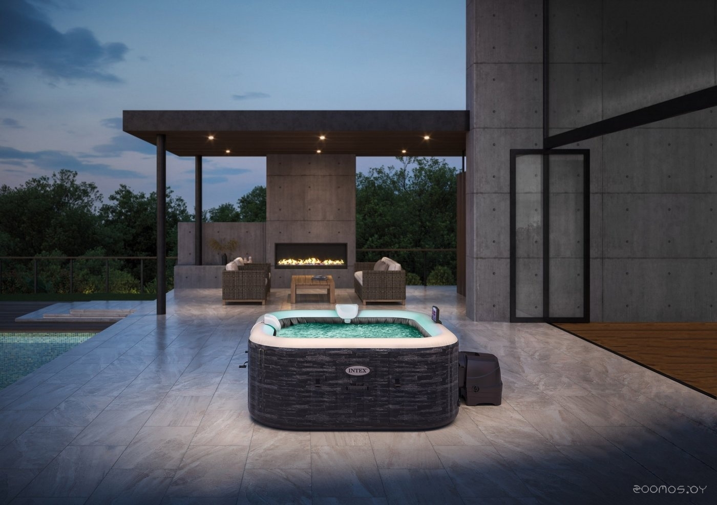 �������� ������� INTEX Greystone Deluxe 28450 (175�71) �  �������� ������� �������