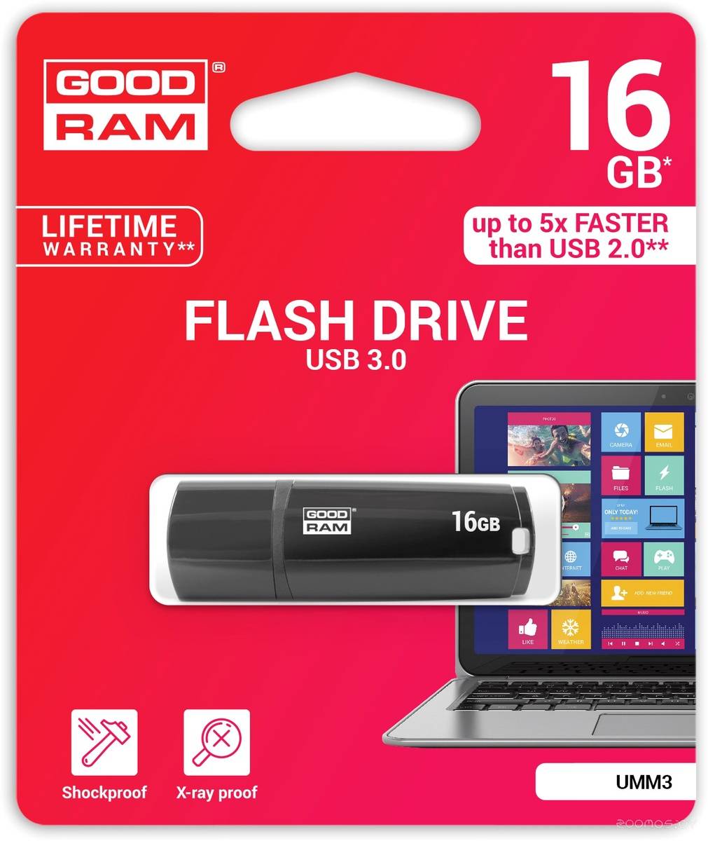 USB Flash GoodRAM UMM3 16Gb (Black)     