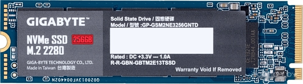 SSD Gigabyte NVMe 256GB GP-GSM2NE3256GNTD     