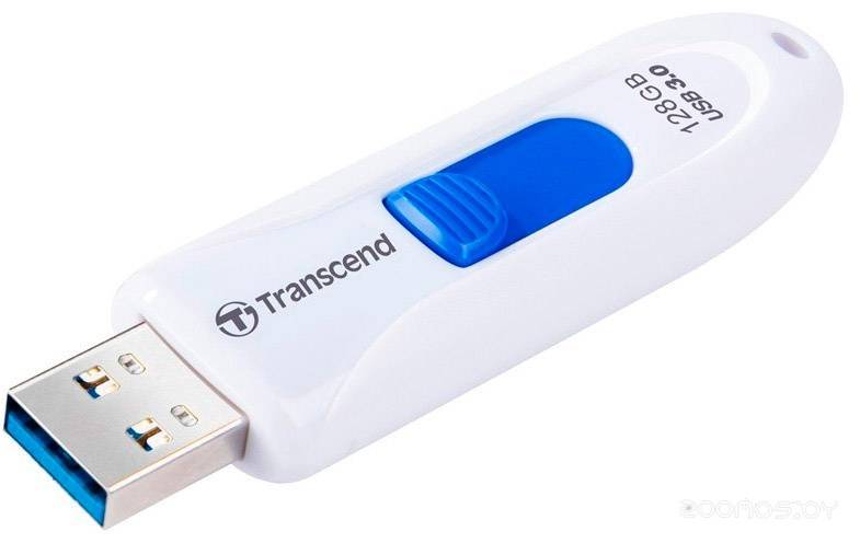 USB Flash Transcend JetFlash 790 128Gb (White)     