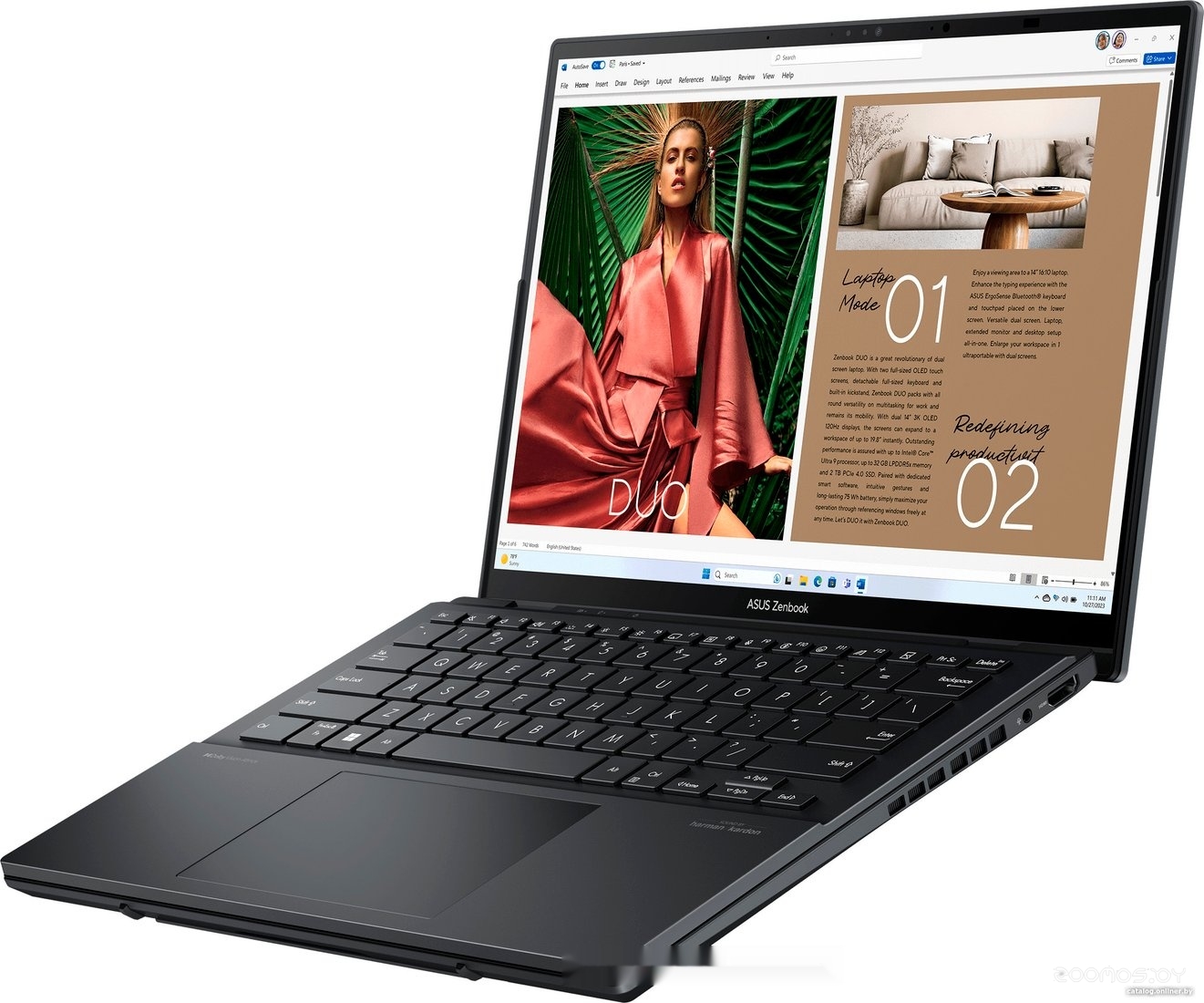 ������� ������� Asus Zenbook 14 Duo OLED UX8406CA-QL080W �  �������� ������� �������