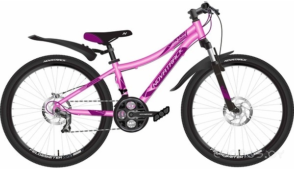 Велосипед Novatrack Katrina 24 (12, розовый, 2020) в  магазине Терабит Могилев