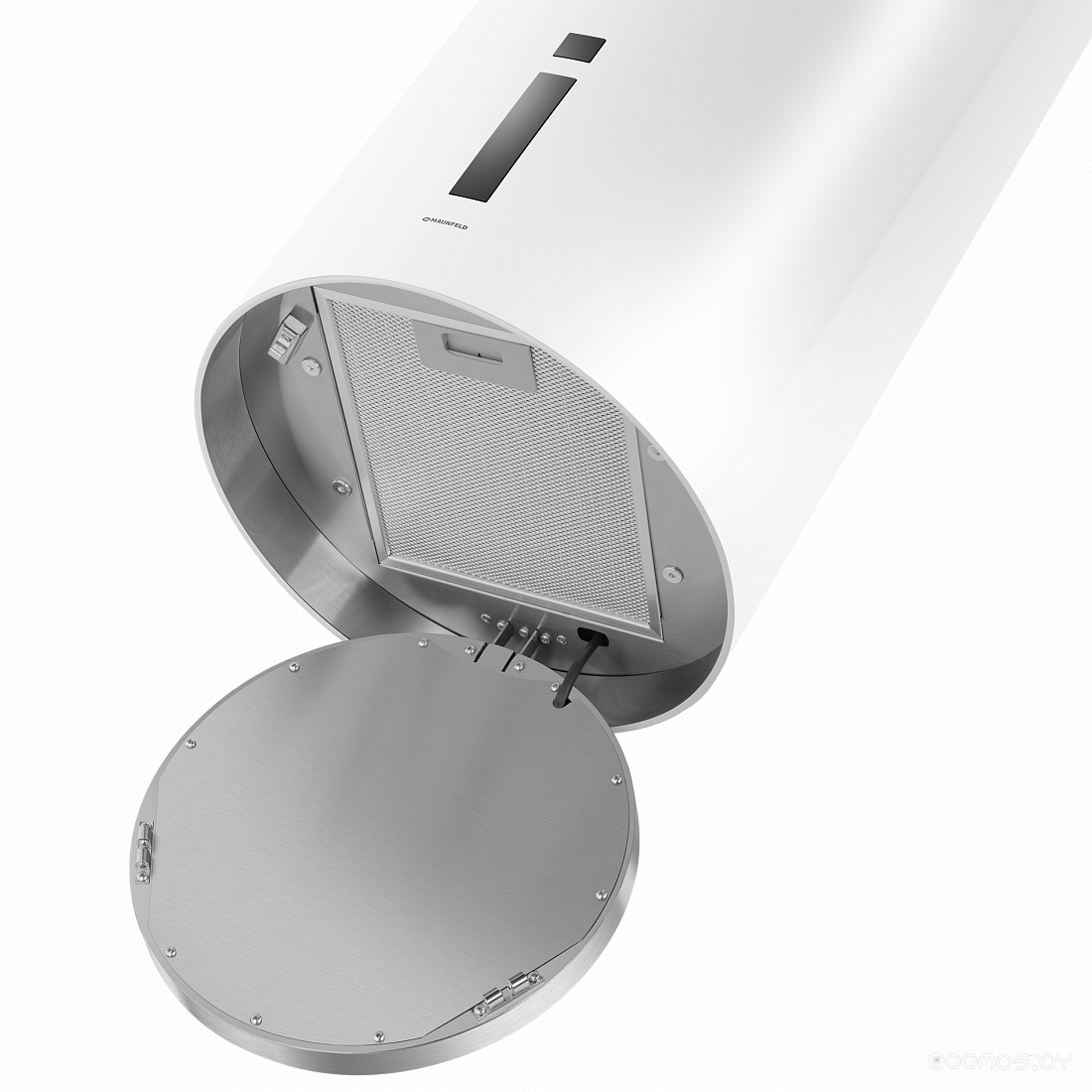 Кухонная вытяжка Maunfeld Lee Isla sensor 39 (белый) в  магазине Терабит Могилев