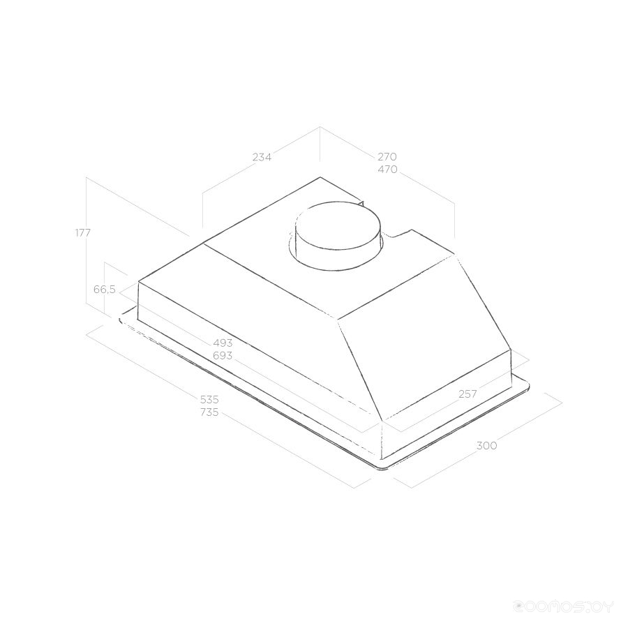 Вытяжка Elica Era C IX/A/72 в  магазине Терабит Могилев