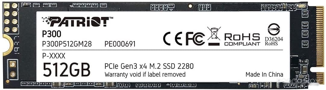 SSD Patriot P300 512GB P300P512GM28 в  магазине Терабит Могилев
