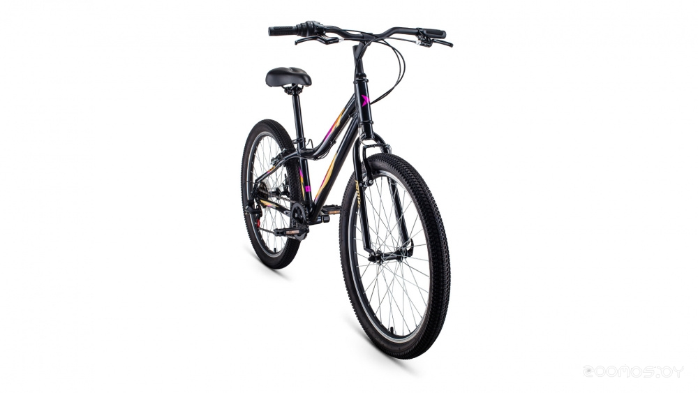 Велосипед Forward Iris 24 1.0 (12, темно-серый/розовый, 2021) в  магазине Терабит Могилев