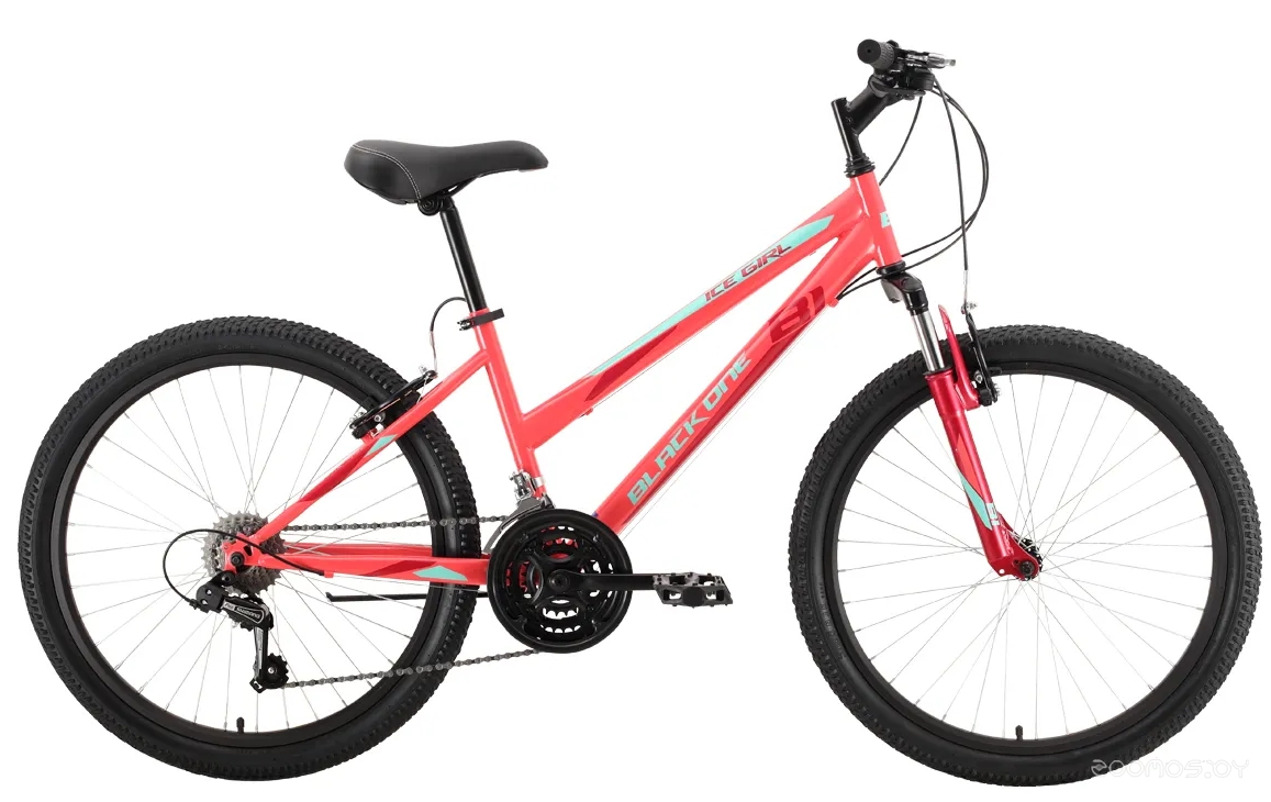 Велосипед Black One Ice Girl 24 (12, оранжевый/красный/голубой, 2022) в  магазине Терабит Могилев