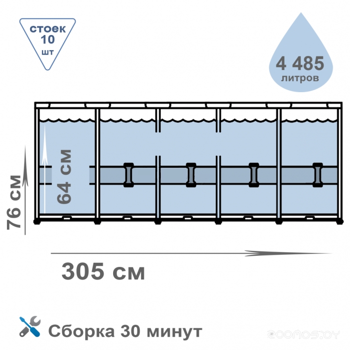 Бассейн INTEX 26700NP в  магазине Терабит Могилев