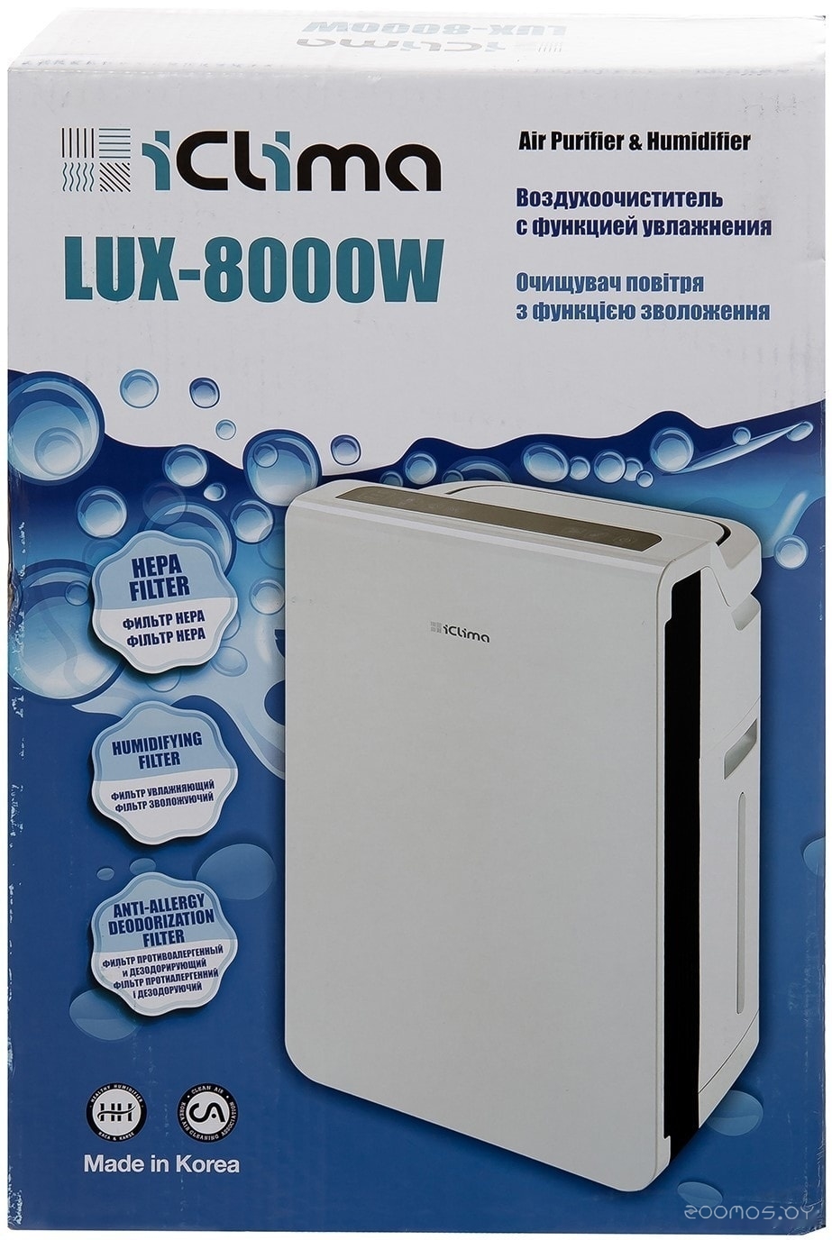 ������������� �������� IClima LUX-8000B �  �������� ������� �������