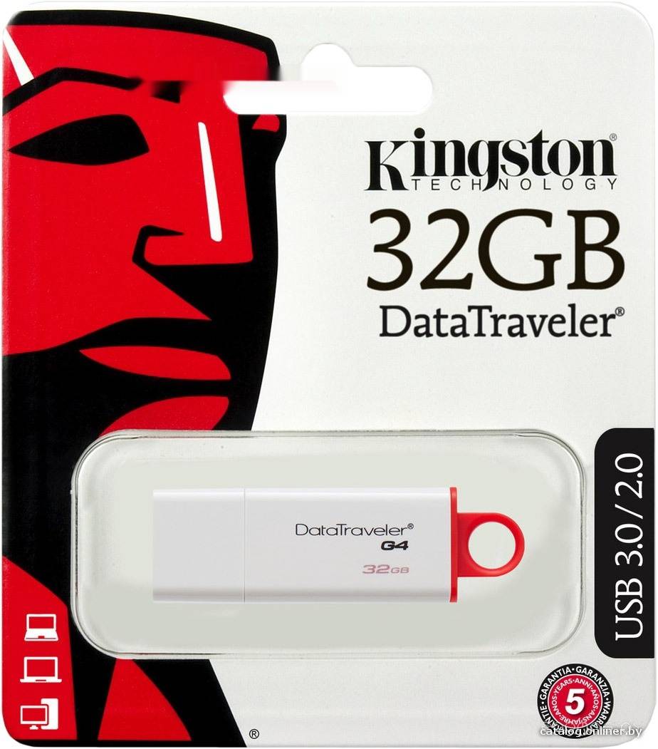 USB Flash Kingston DataTraveler G4 32GB Red (DTIG4/32GB)     