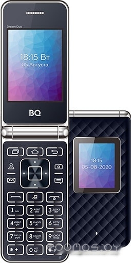 Смартфон BQ-Mobile BQ-2446 Dream Duo (синий) в  магазине Терабит Могилев