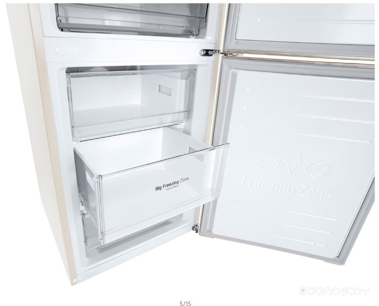 Холодильник с нижней морозильной камерой LG GC-B509SESM в  магазине Терабит Могилев