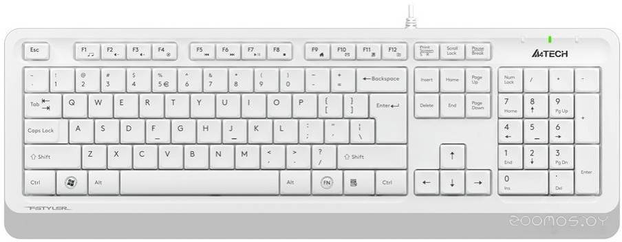 Клавиатура A4Tech Fstyler FK10 (белый/серый) в  магазине Терабит Могилев
