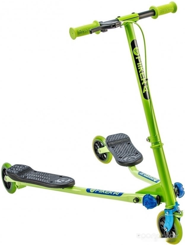 Самокат Yvolution Fliker Air A1 (зеленый/синий) в  магазине Терабит Могилев