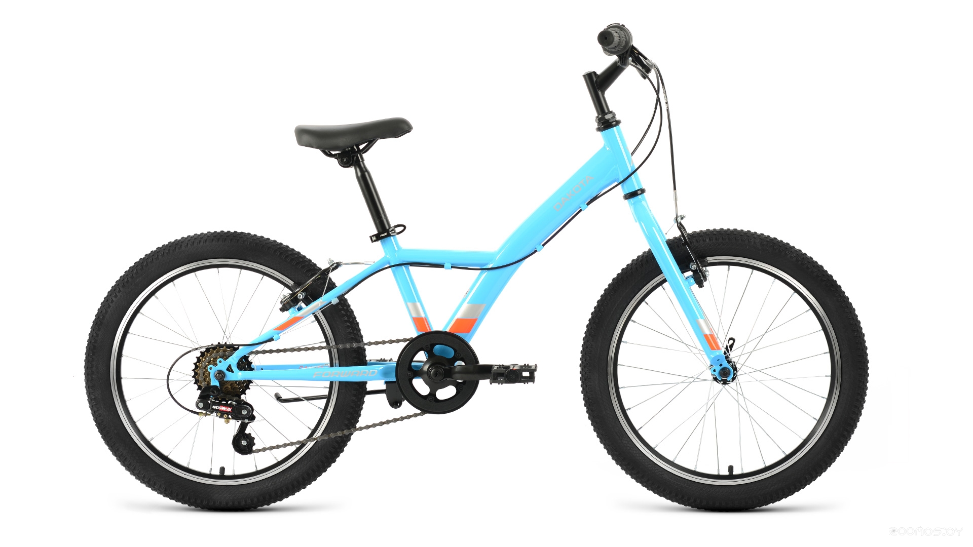 Детский велосипед Forward Dakota 20 1.0 (голубой/ярко-оранжевый, 2022) в  магазине Терабит Могилев
