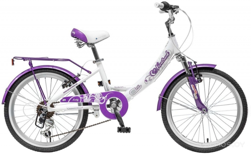 Детский велосипед Novatrack Girlish line 20 20AH6V.GIRLISH.WT9 (белый, 2019) в  магазине Терабит Могилев
