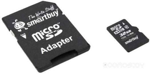   SmartBuy microSDHC Class 10 + SD adapter 32GB     