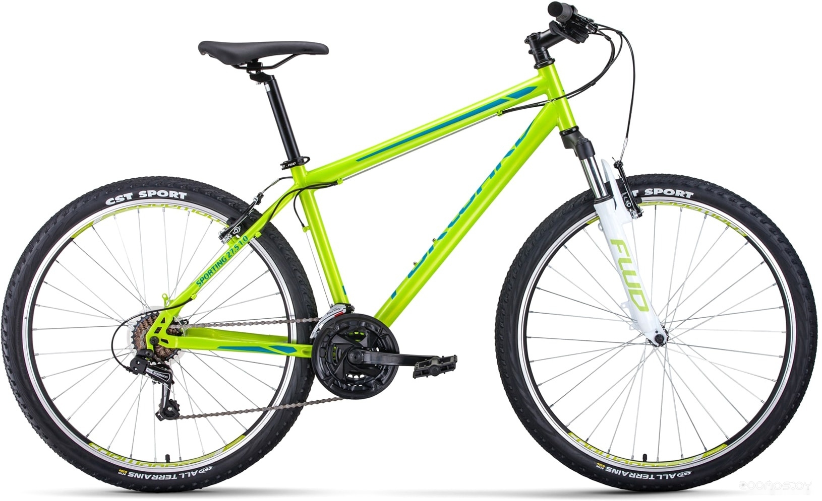 Велосипед Forward Sporting 27.5 1.0 р.17 2021 (зеленый) в  магазине Терабит Могилев