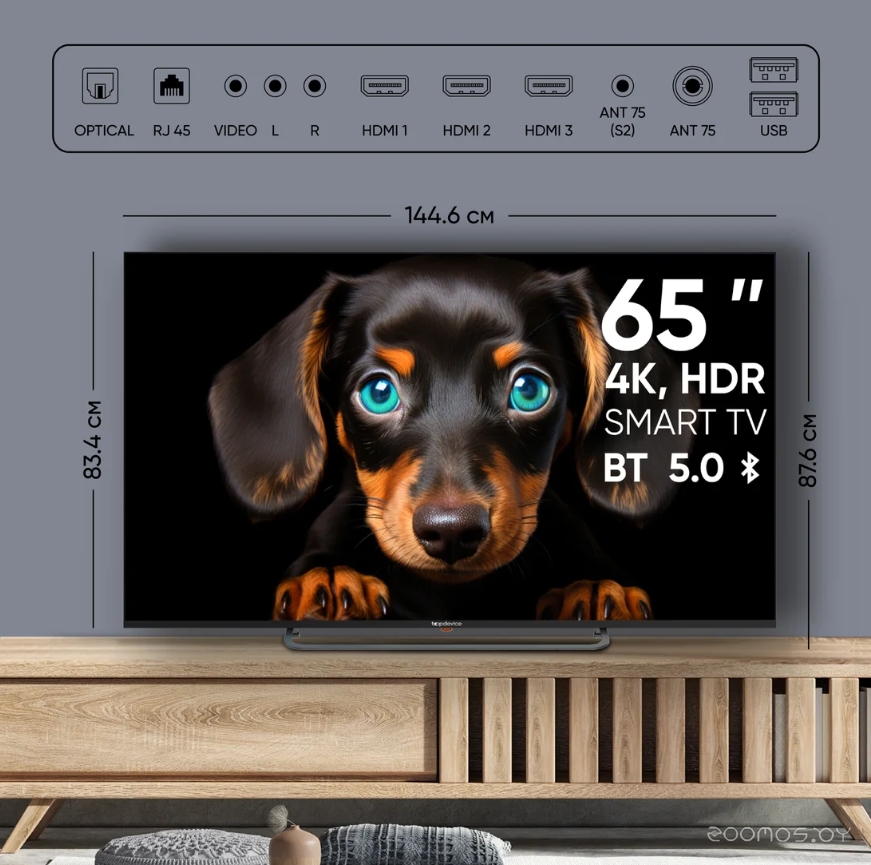 ��������� TopDevice Ultra Neo TDTV65CS06U_BK �  �������� ������� �������