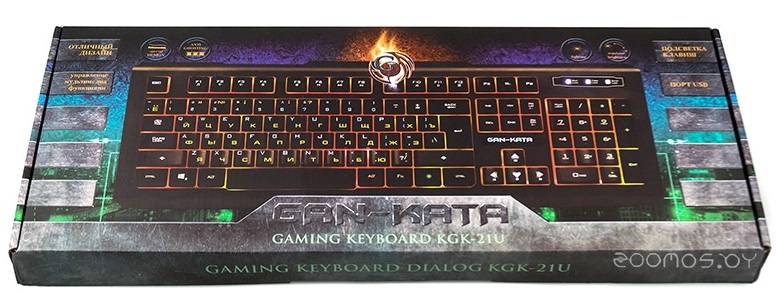 Клавиатура KGK-21U Dialog Gan-Kata - игровая с подсветкой, USB, черная в  магазине Терабит Могилев