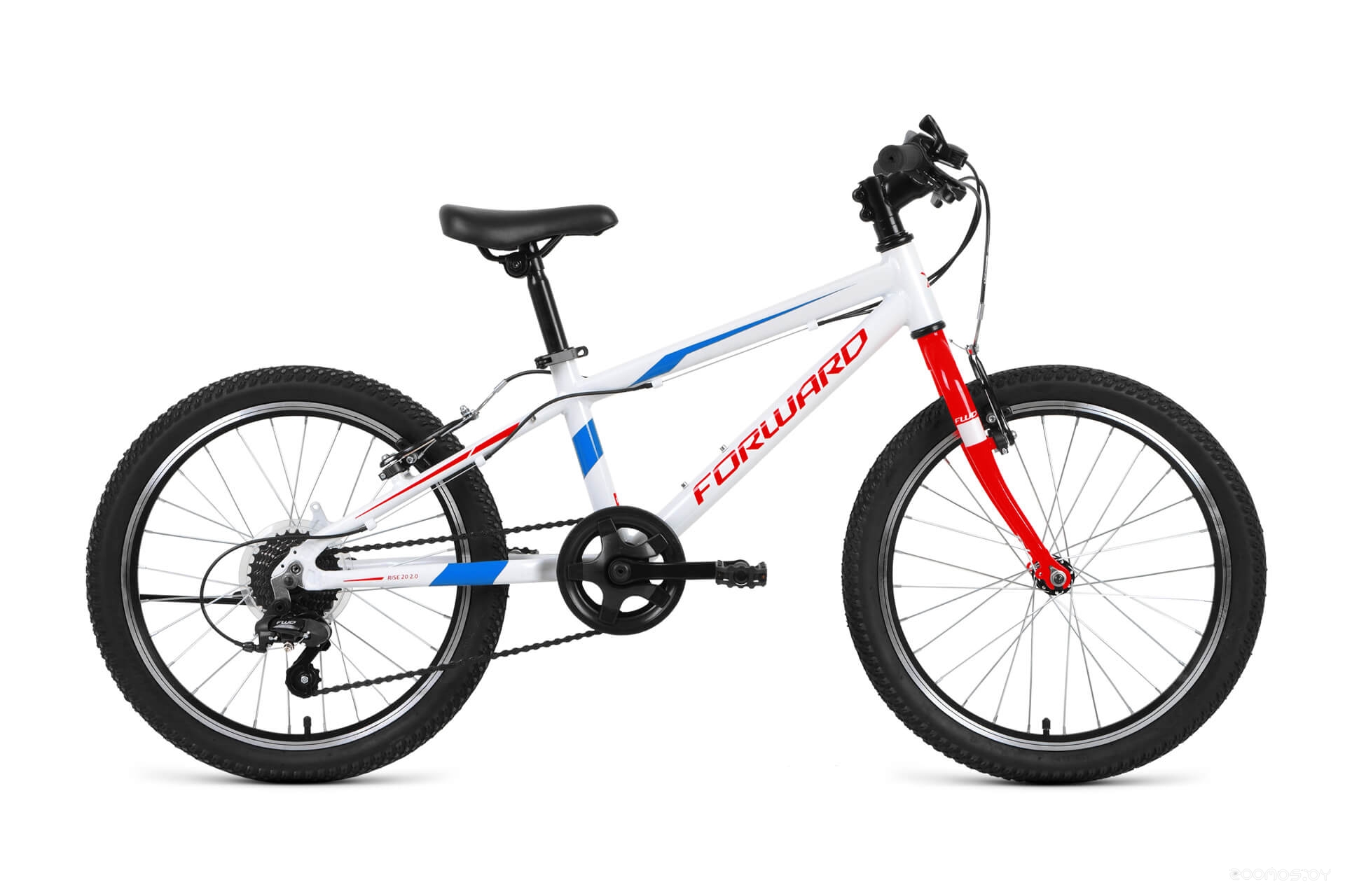 Детский велосипед Forward Rise 20 2.0 (белый/красный, 2021) в  магазине Терабит Могилев