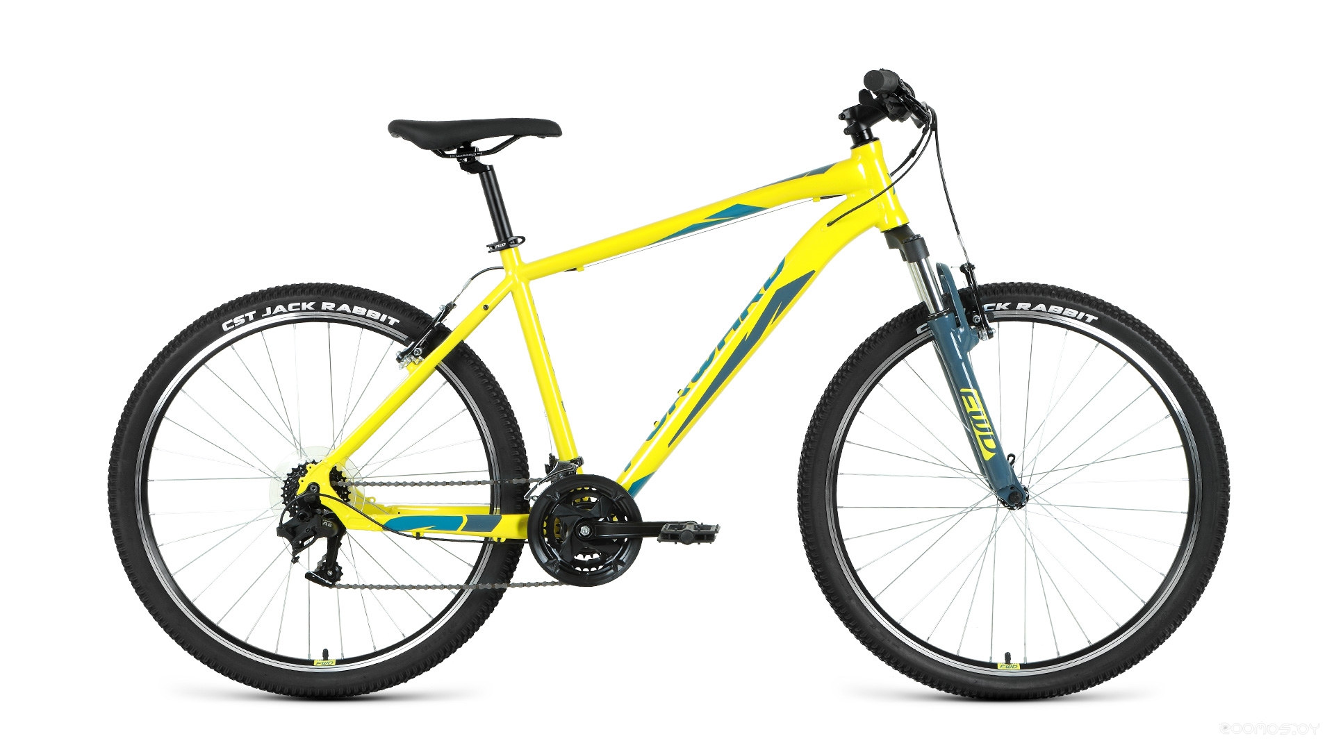 Велосипед Forward Apache 27.5 1.2 (17, желтый/зеленый, 2022) в  магазине Терабит Могилев