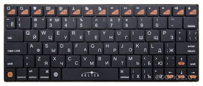 Клавиатура Oklick 840S Wireless Keyboard Black Bluetooth в  магазине Терабит Могилев
