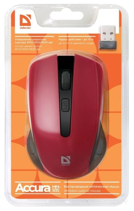  Defender Accura MM-935 Red USB в  магазине Терабит Могилев