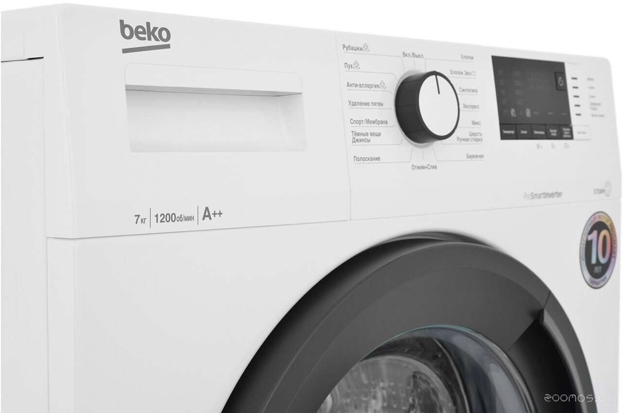 ���������� ������ Beko WSRE7612XAWI �  �������� ������� �������